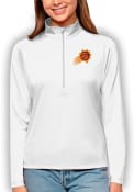 Phoenix Suns Womens Antigua Tribute 1/4 Zip Pullover - White