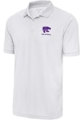 Antigua Mens White K-State Wildcats Volleyball Legacy Pique Polos Shirt