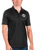 Miami Dolphins Antigua Spark Polo Shirt - Black