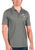 Miami Dolphins Antigua Spark Polo Shirt - Grey