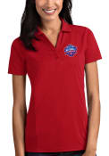 Kansas Jayhawks Womens Antigua 2022 NCAA Basketball National Champions Tribute Polo Shirt - Red