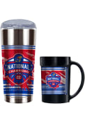 Kansas Jayhawks 2022 NCAA Basketball National Champions 24 oz Tumbler and Ceramic Mug Drink Set
