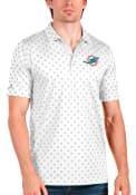Miami Dolphins Antigua Spark Polo Shirt - White