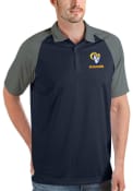 Los Angeles Rams Antigua Nova Polo Shirt - Navy Blue