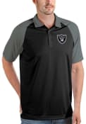 Las Vegas Raiders Antigua Nova Polo Shirt - Black