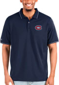 Montreal Canadiens Antigua Affluent Polo Polos Shirt - Navy Blue