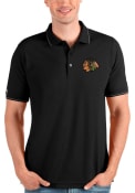 Chicago Blackhawks Antigua Affluent Polo Polo Shirt - Silver