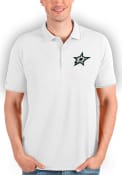 Dallas Stars Antigua Affluent Polo Polo Shirt - White