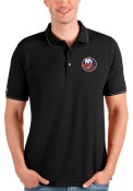New York Islanders Antigua Affluent Polo Polo Shirt - Silver