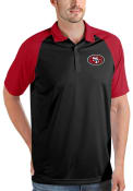 San Francisco 49ers Antigua Nova Polo Shirt - Black