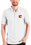 Calgary Flames Antigua Esteem Polo Shirt - White