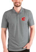 Calgary Flames Antigua Esteem Polo Shirt - Charcoal