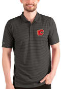 Calgary Flames Antigua Esteem Polo Shirt - Black