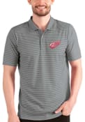 Detroit Red Wings Antigua Esteem Polo Shirt - Charcoal