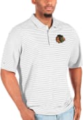 Chicago Blackhawks Antigua Esteem Polos Shirt - White