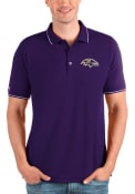 Baltimore Ravens Antigua Affluent Polo Shirt - Purple