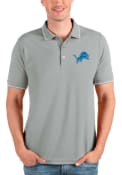Detroit Lions Antigua Affluent Polo Shirt - Grey