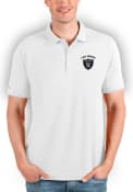 Las Vegas Raiders Antigua Affluent Polo Shirt - White