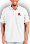 Cleveland Browns Antigua Affluent Polos Shirt - White
