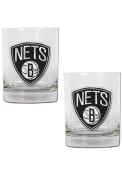 Brooklyn Nets 2 Piece Rock Glass