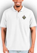New Orleans Saints Antigua Affluent Polos Shirt - White