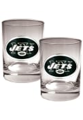 New York Jets 2 Piece Rock Glass
