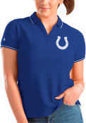 Indianapolis Colts Womens Antigua Affluent Polo Shirt - Blue