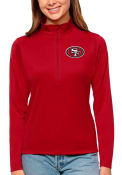 San Francisco 49ers Womens Antigua Tribute Pullover - Red