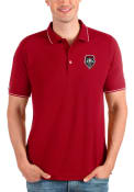 New Mexico Lobos Antigua Affluent Polo Shirt - Red