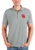 Houston Cougars Antigua Affluent Polo Shirt - Grey