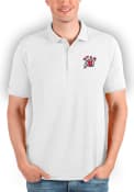 Utah Utes Antigua Affluent Polo Shirt - White