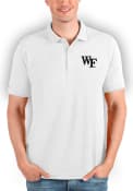 Wake Forest Demon Deacons Antigua Affluent Polo Shirt - White