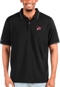 Utah Utes Antigua Affluent Polos Shirt - Black