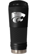 K-State Wildcats Stealth 24oz Powder Coated Stainless Steel Tumbler - Black