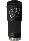 Wisconsin Badgers Stealth 24oz Powder Coated Stainless Steel Tumbler - Black