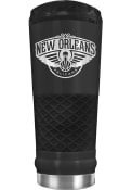 New Orleans Pelicans Stealth 24oz Powder Coated Stainless Steel Tumbler - Black