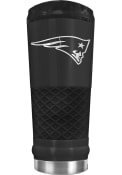 New England Patriots Stealth 24oz Powder Coated Stainless Steel Tumbler - Black