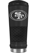San Francisco 49ers Stealth 24oz Powder Coated Stainless Steel Tumbler - Black
