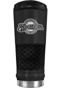Milwaukee Brewers Stealth 24oz Powder Coated Stainless Steel Tumbler - Black