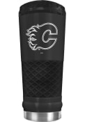 Calgary Flames Stealth 24oz Powder Coated Stainless Steel Tumbler - Black