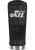 Utah Jazz Stealth 24oz Powder Coated Stainless Steel Tumbler - Black