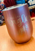 Philadelphia Eagles 10oz Rose Gold Stemless Wine Stainless Steel Tumbler - Pink