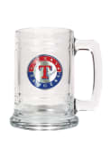 Texas Rangers 15oz Glass Logo Stein