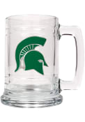 Michigan State Spartans 15oz Glass Logo Stein