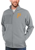 Pittsburgh Pirates Antigua Course Full Zip Jacket - Grey
