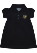 Wichita State Shockers Baby Girls Black Polo Dress