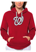 Washington Nationals Womens Antigua Victory Pullover - Red