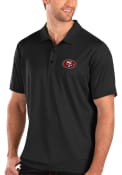 San Francisco 49ers Antigua Balance Polo Shirt - Black