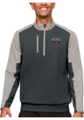 New Orleans Pelicans Antigua Team Pullover Jackets - Grey