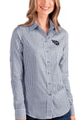 Tennessee Titans Womens Antigua Structure Dress Shirt - Navy Blue